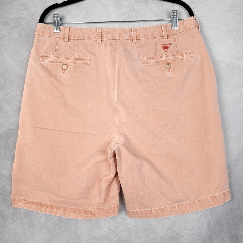 Peter Millar Shorts Mens 34/35 Orange Pima Cotton Chino 8" Myopia Hunt Club Fox - Picture 10 of 15